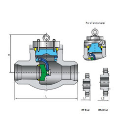 Forged Steel Y-Pattern Piston Check Valve