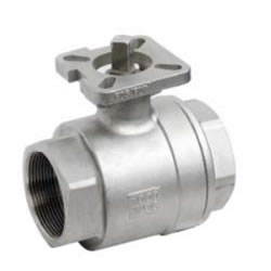 Two-Piece Ball Valve With High Mounting Screw End